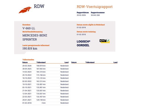 Mercedes-Benz Sprinter 314 CDI Euro 6 Bakwagen - Laadklep - 3 Zits