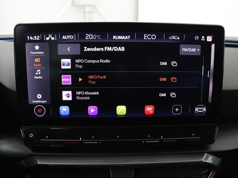 CUPRA Leon 1.4 eHybrid | Stoelverwarming | Adaptive cruise | Navigatie | Carplay | Sportstoelen | Stuurverwarming | Parkeerhulp | Full LED | Keyless | Half leder | PHEV | Plug In