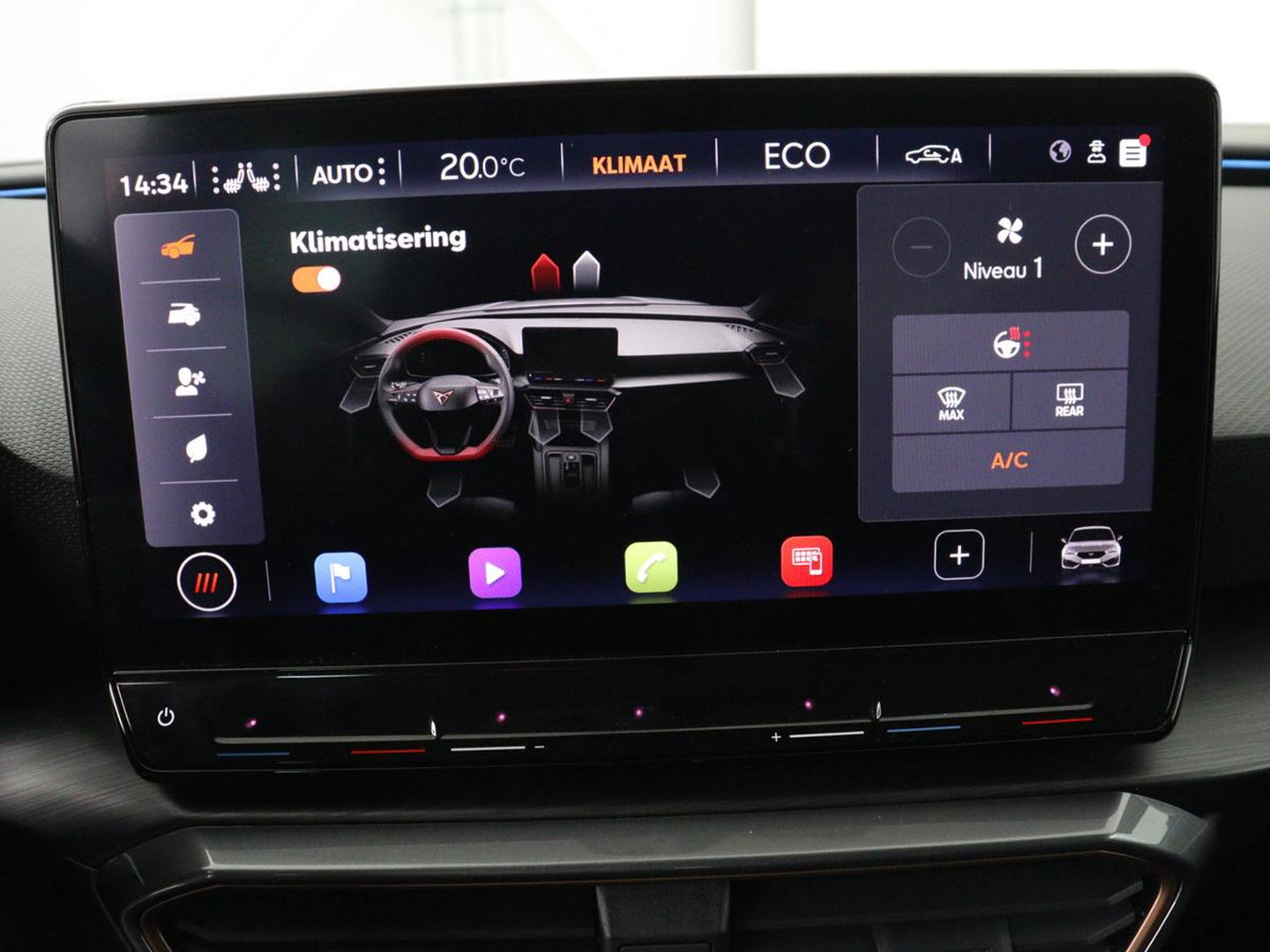 CUPRA Leon 1.4 eHybrid | Stoelverwarming | Adaptive cruise | Navigatie | Carplay | Sportstoelen | Stuurverwarming | Parkeerhulp | Full LED | Keyless | Half leder | PHEV | Plug In