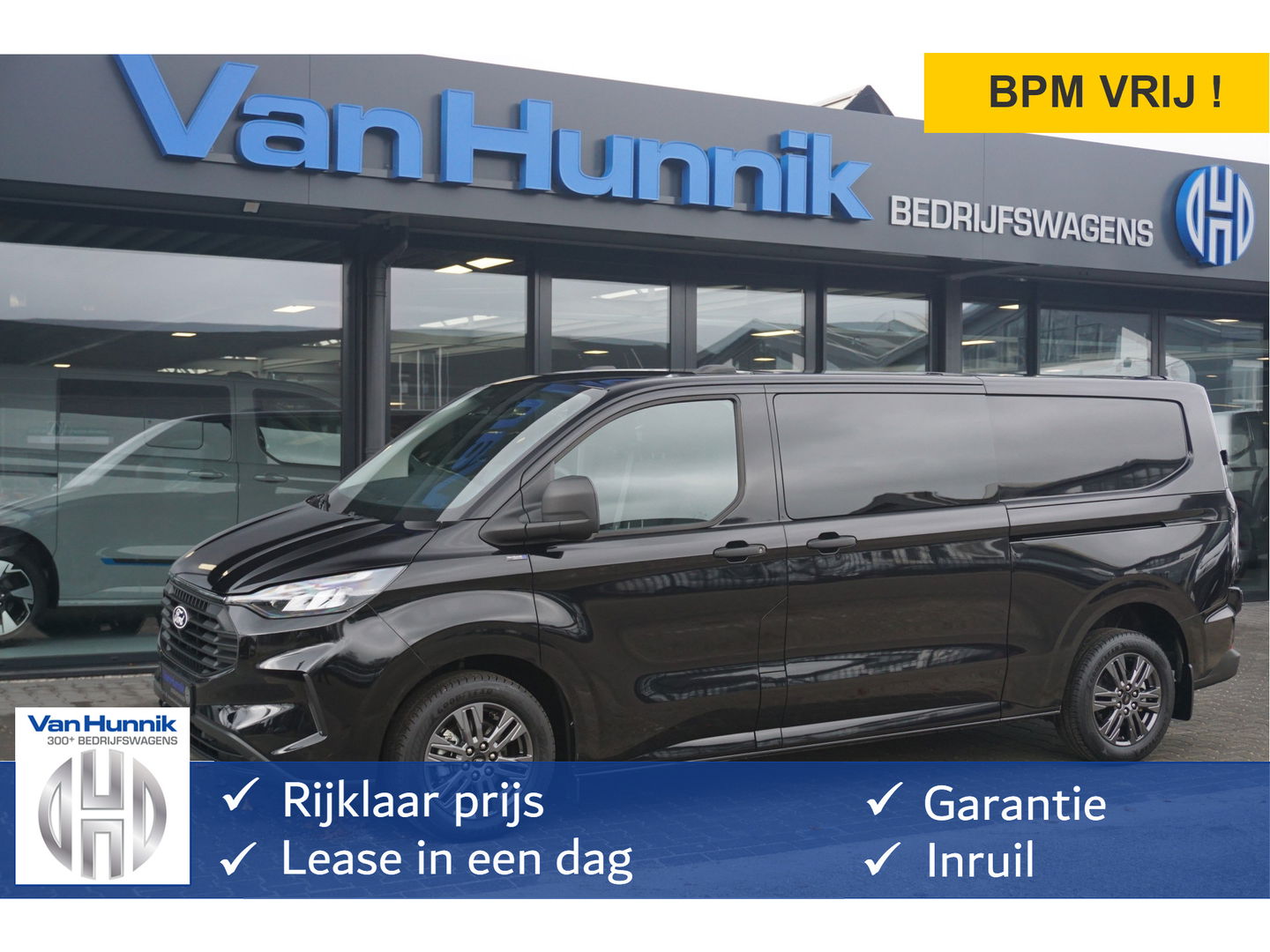 Ford Transit Custom 320L 136PK Trend DC AUT BPM VRIJ!! 13" Sync4 Navi, ACC, Camera, 2x Schuifdeur, 17" LM!! NR. A76
