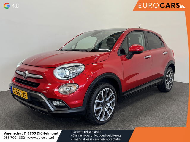 Fiat 500X - Cross 1.4 Turbo MultiAir CrossPlus Panoramadak Navigatie Parkeersensoren achter Cruise control Climate Control Lichtmetalen velgen Leder Getinte ramen