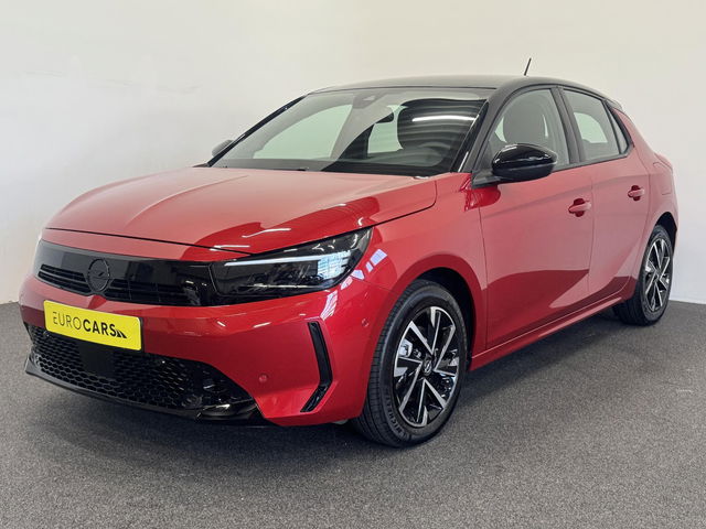 Opel Corsa - 1.2 Turbo Hybrid 100pk GS Automaat Navigatie Apple Carplay/Android Auto Camera Parkeersensoren Cruise Control Dodehoek assistent Airco Lichtmetalen velgen Virtual Cockpit Getinte ramen