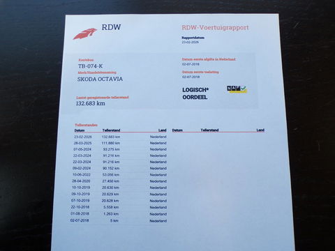 Škoda Octavia 1.0 TSI 116PK Greentech Ambition Business "Origineel NL!" Automaat! RS-Stoelen Apple-carplay Parkeersensor Navigatie