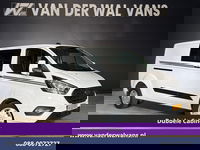 Ford Transit Custom - 2.0 TDCI 131pk Automaat L2H1 Dubbele cabine Euro6 Airco | 6-Zits | Camera | Navigatie | Apple Carplay LED, Trekhaak, Cruisecontrol, Android Auto, Stoelverwarming, Verwarmde Voorruit, Parkeersensoren, Bijrijdersbank