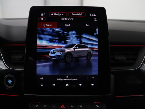 Renault Arkana 1.6 E-Tech Hybrid 145 R.S. Line | Leder/Alcantara | Stoelverwarming | Adaptive cruise | Camera | Carplay | Keyless | Park Assist | Full LED | Navigatie | File Assistent
