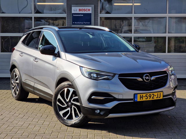 Opel Grandland X - 1.2 Turbo Ultimate|nw.Dist.riem|Leer|Trekhaak|19-inch|AGR stoelen|koeling&verwarming|