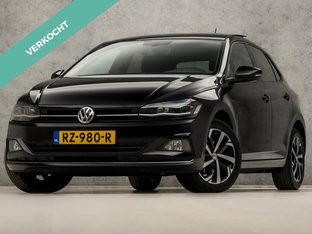 Volkswagen Polo - 1.0 TSI Sportline Highline (SCHUIFDAK, APPLE CARPLAY, GROOT NAVI, ZWART HEMEL, CLIMATE, LEDER, LED KOPLAMPEN, GETINT GLAS, PARKEERSENSOREN, ADAPTIVE CRUISE, NIEUWE APK, NIEUWSTAAT)