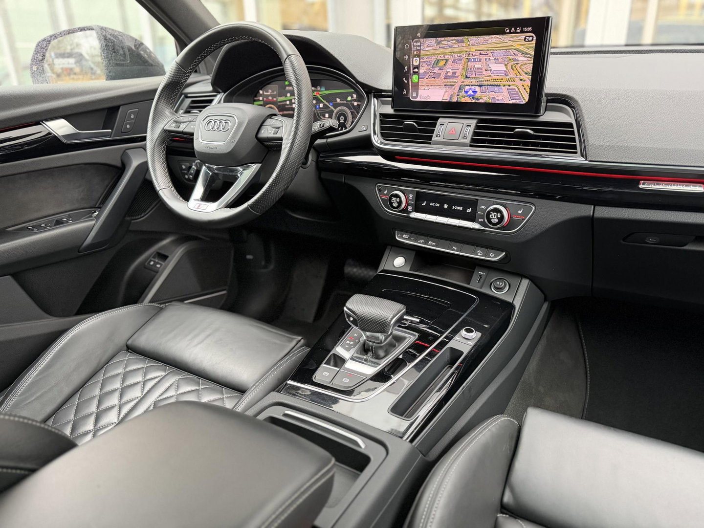 Audi Q5 Sportback 50 TFSI e S edition Competition |Black Optic|Pano|B&O|Luchtvering|Leer|Massage|21"