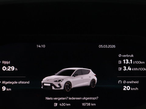 CUPRA Leon 1.5 e-Hybrid Business | Stoelverwarming | Adaptive cruise | Camera | Carplay | Memory | Half leder | Navigatie | Keyless | Sportstoelen | Full LED | Sfeerverlichting | PHEV | Plug In