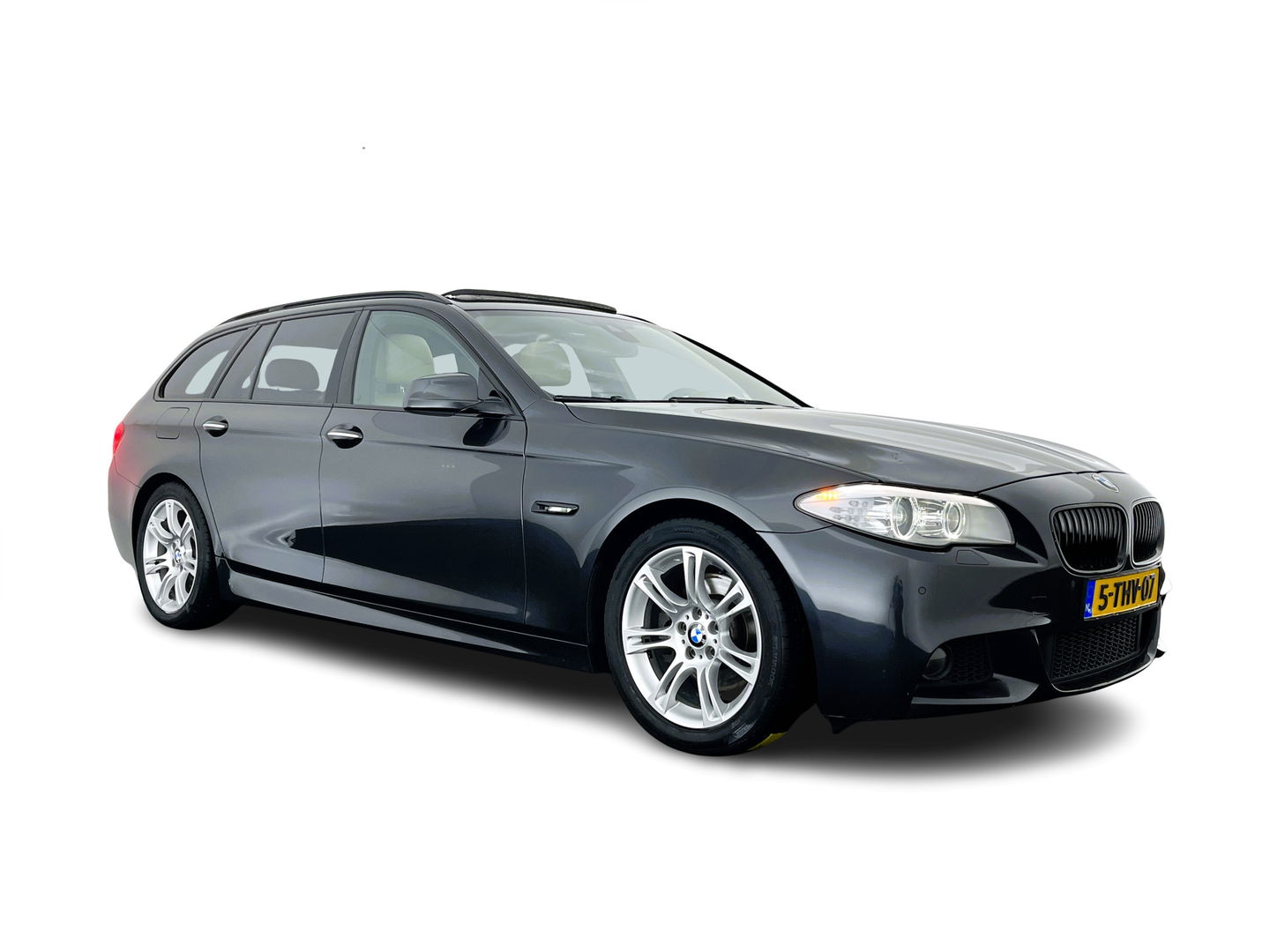 BMW 5 Serie Touring 520d M-Sportpack High Executive Aut. *PANO | LEATHER | XENON | HEATED-SPORTSEATS | HIFI-SOUND | NAVI-FULLMAP | PRIVACYGLASS | SHIFTPADDLES | HEAD-UP | 18''ALU*