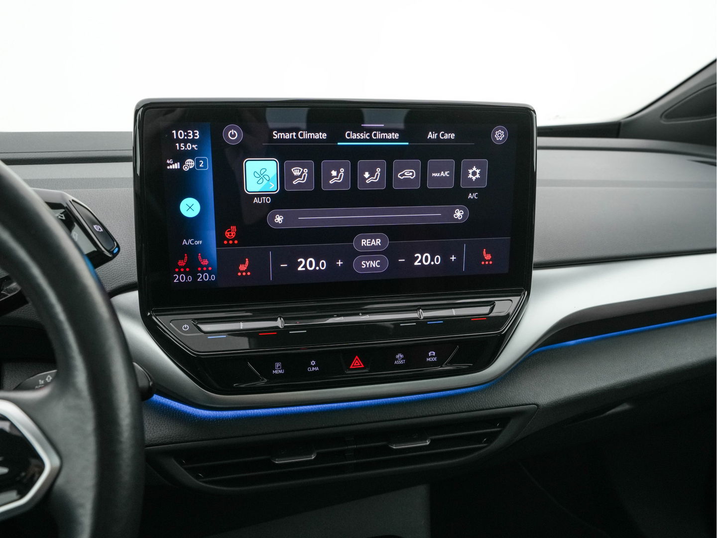 Volkswagen ID.4 First Max 77 kWh [ 3-Fase ] {SOH-81%} (INCL.BTW) Aut. *PANO | HEAD-UP | LEATHER-FABRIC | FULL-LED | MEMORY-PACK | TOP-VIEW | BLIND-SPOT | HEATED-SPORTSEATS | DIGI-COCKPIT | DAB+ | 19''ALU*