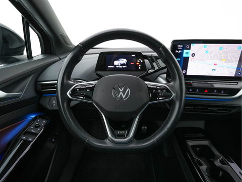 Volkswagen ID.4 First Max 77 kWh [ 3-Fase ] {SOH-81%} (INCL.BTW) Aut. *PANO | HEAD-UP | LEATHER-FABRIC | FULL-LED | MEMORY-PACK | TOP-VIEW | BLIND-SPOT | HEATED-SPORTSEATS | DIGI-COCKPIT | DAB+ | 19''ALU*