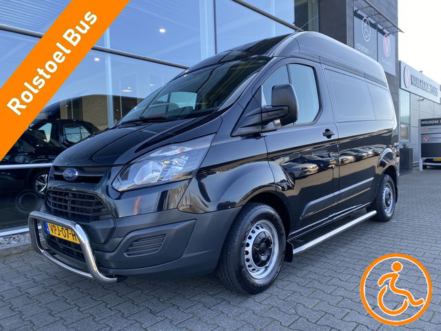 Ford Transit Custom - 3+1 Rolstoelbus 310 2.2 TDCI L1H2 Ambiente ECOnetic (Mooie ruime rolstoelbus met hoog dak en lift!)