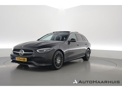 Mercedes-Benz C-Klasse Estate 180 Luxury Line | Pano | Elek. Trekhaak | 360cam | Leder | Memory seats | Burmester | Adapt. Cruise | Carplay