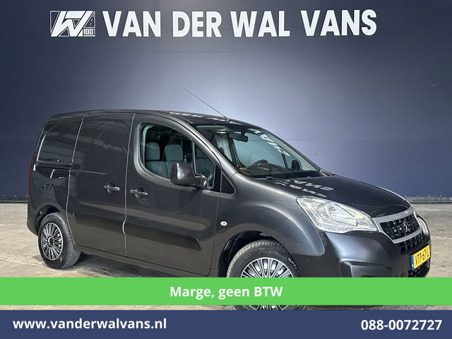 Peugeot Partner - 1.6 VTi 98pk **Marge, Geen BTW** Benzine motor L1H1 Euro6 Airco | 3-Zits | Parkeersensoren Achterklep, Bijrijdersbank