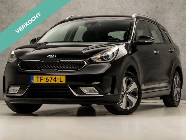 Kia Niro - 1.6 GDi Hybrid DynamicLine 142Pk Automaat (APPLE CARPLAY, NAVIGATIE, LEDER, CAMERA, SPORTSTOELEN, XENON, PARKEERSENSOREN, NIEUWE APK, NIEUWSTAAT)