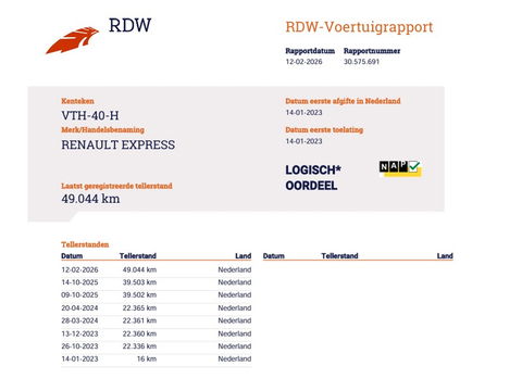 Renault Express 1.5 dCi 75pk Euro 6 - Trekhaak - Cruise - Airco