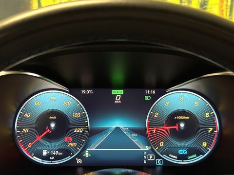 Mercedes-Benz C-Klasse 200 Business Solution AMG Plus Upgrade Edition | Burmester | Panoramadak | Sfeerverlichting | Apple Carplay | Android Auto | Camera | Lane Assist | Dodehoeksensor | LED |