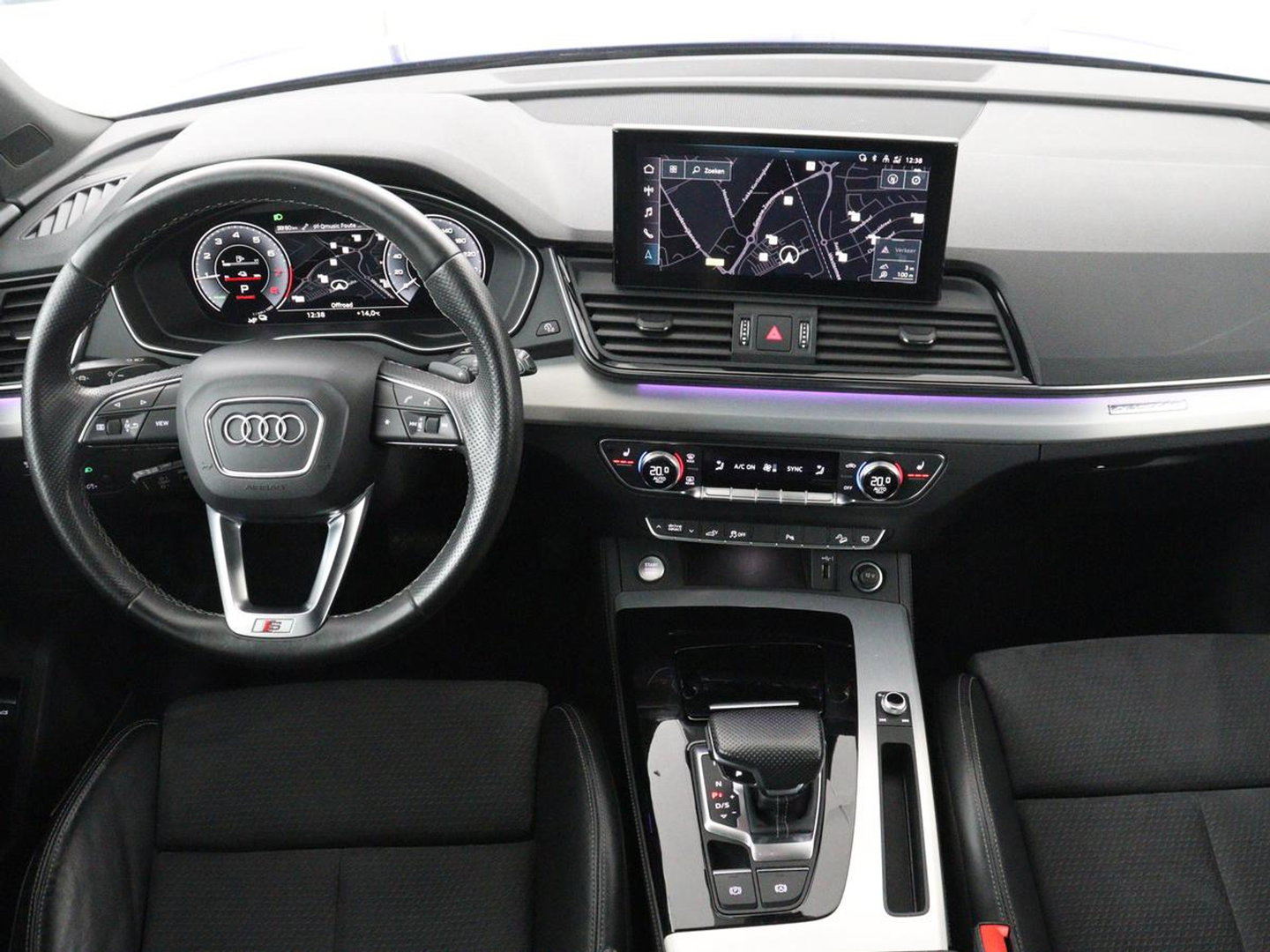 Audi Q5 Sportback 55 TFSIe S edition | Panoramadak | Bang & Olufsen | Stoelverwarming | Adaptive cruise | Luchtvering | Matrix LED | 21'' | Carplay | Half leder | Navigatie | Camera | S Line | PHEV | Plug In