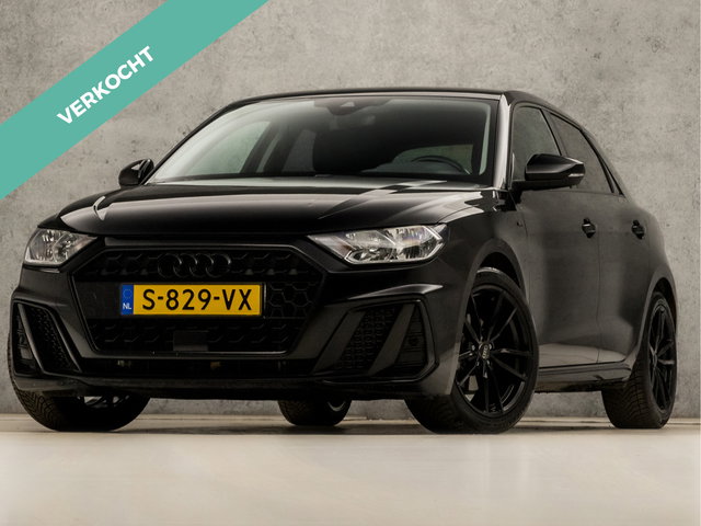 Audi A1 Sportback - 30 TFSI S-Line Sport Automaat (BLACK PACK, APPLE CARPLAY, SFEERVERLICHTING, CLIMATE, STOELVERWARMING, SPORTSTOELEN, GETINT GLAS, LED ACHTERLICHTEN, CRUISE, NIEUWE APK, NIEUWSTAAT)