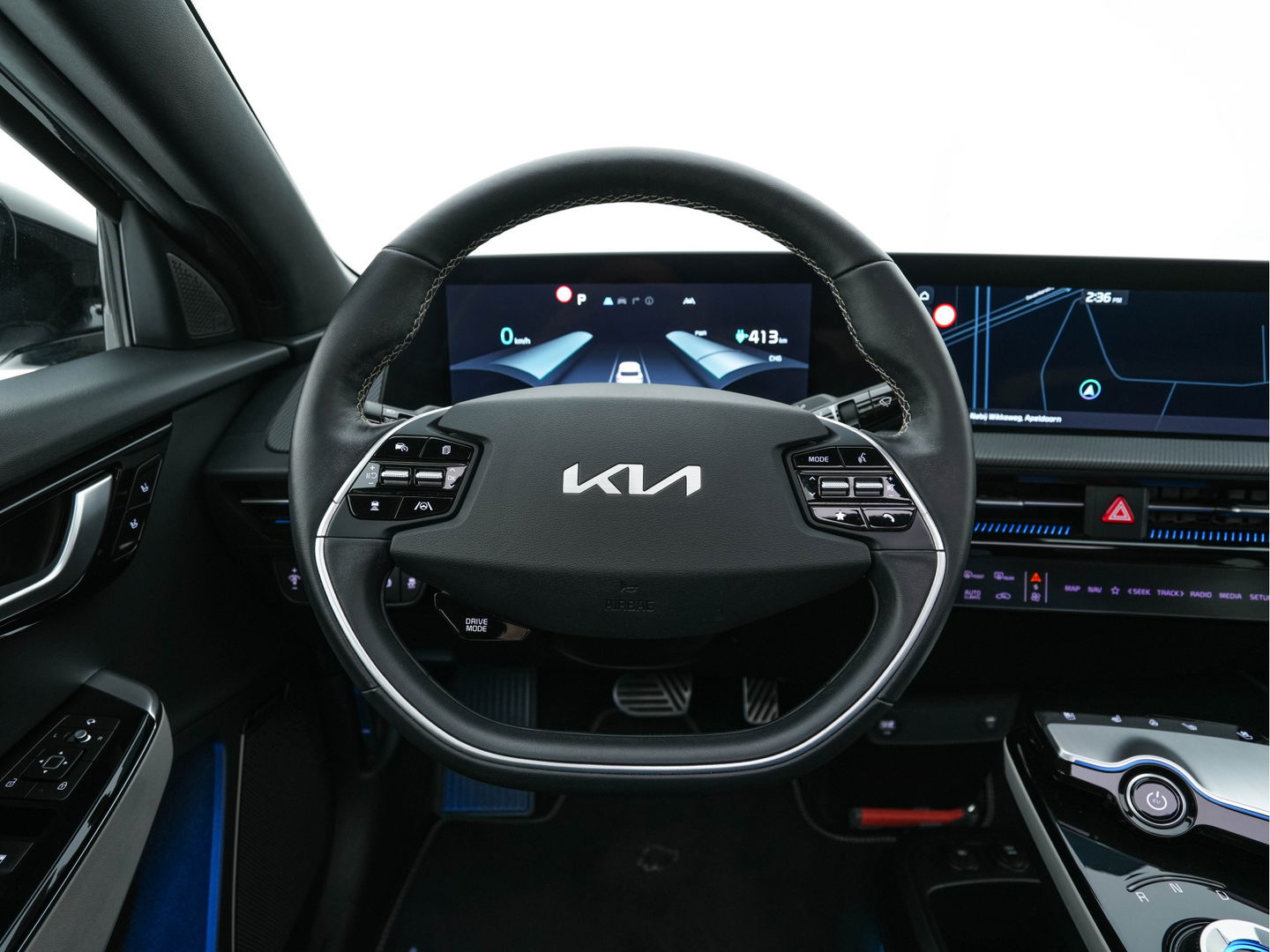 Kia Ev6 GT-Line 77.4 kWh (3-Fase-11kW) {SOH-100%} (INCL-BTW) Aut. *HEATPUMP | PANO | HEAD-UP | LEATHER-ALCANTARA | ADAPTIVE-CRUISE | DIGI-COCKPIT | MERIDIAN-AUDIO | MEMORYPACK | FULL-LED | KEYLESS | TOPVIEW | DAB | BLINDSPOT | NAVI-FULLMAP |