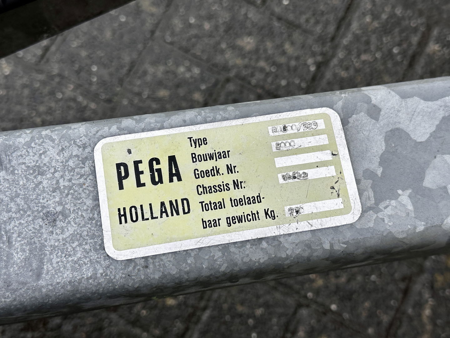 PEGA BOOTTRAILER RH600/525 750 KG