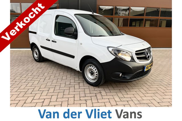 Mercedes-Benz Citan - 108 CDI E6 Ambition BPM Vrij! Lease €175 p/m, Airco, Cruise controle, Schuifdeur, Mistlampen, Onderhoudshistorie aanwezig