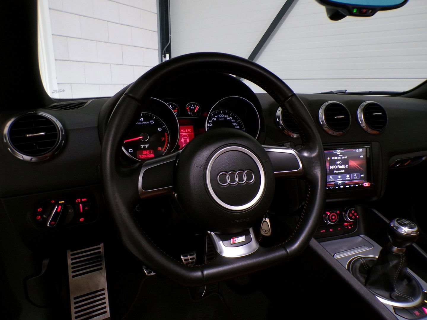 Audi TT Roadster 2.0 TFSI S-Line Cognac-Leer Stoelverwarming Garantie 19"Velgen Bluetooth Xenon DAB Parkeersensoren Cruise-control