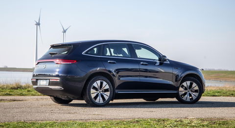 Mercedes-Benz EQC 400 4MATIC Luxury Line 80 kWh CAMERA / MEMMORY / STOELVERWARMING / LEER / DEALER ONDERHOUDEN