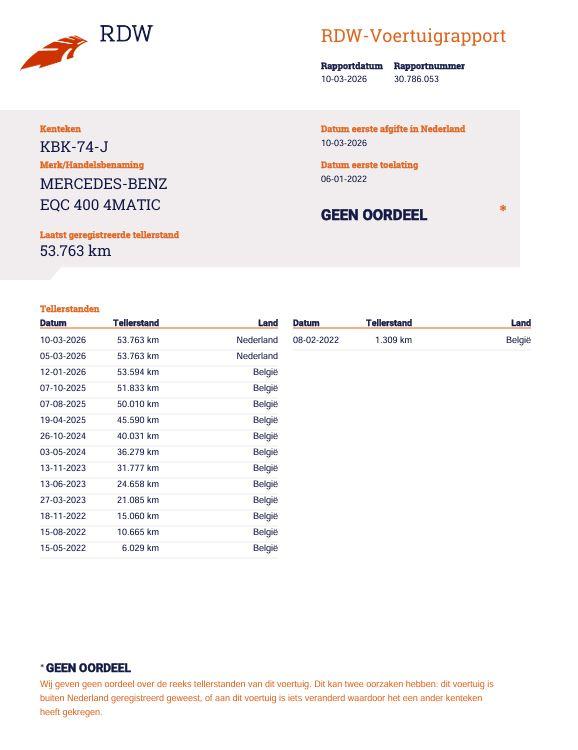 Mercedes-Benz EQC 400 4MATIC Luxury Line 80 kWh CAMERA / MEMMORY / STOELVERWARMING / LEER / DEALER ONDERHOUDEN