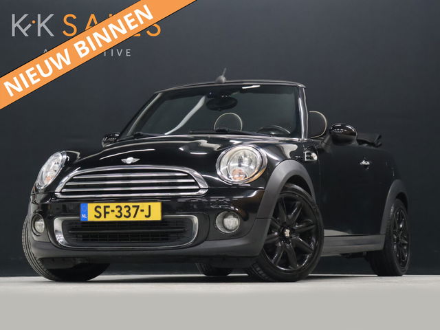 MINI One Cabrio - Mini 1.6 Pepper [VOL LEDER, STOELVERWARMING, PDC ACHTER, BLUETOOTH, CRUISE CONTROL, AIRCONDITIONING, ELEKTRISCH VERSTELBARE SPIEGELS, NIEUWSTAAT]