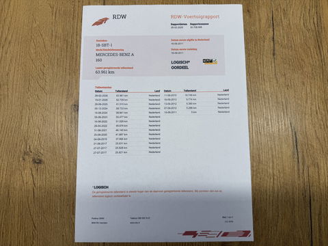 Mercedes-Benz A-Klasse 160 BlueEFF Business Class | Unieke Kilometerstand! | Origineel Nederlands | Bluetooth | Airconditioning | Multifunctioneel Stuurwiel | Automatische Verlichting | Elektrische Spiegels |