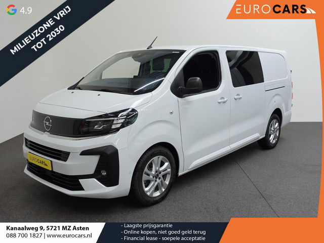 Opel Vivaro - 2.0 Diesel 180 S&S L3 Automaat Dubbele Cabine 2 schuifdeuren Android Auto/Apple CarPlay Navigatie Keyless Entry&Start Climate Control Camera Cruise Control Houten afwerking laadruimte Trekhaak lichtmetalen velgen