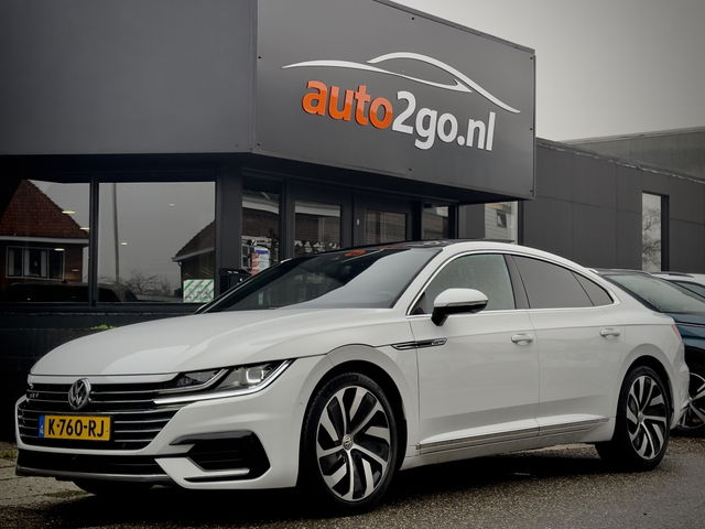 Volkswagen Arteon - 2.0 TSI AUT7 3X R-LINE 191PK PANODAK LEDER NAVI DIGI-DASH  APPLE-CARPLAY LED 20 INCH-LMV PDC