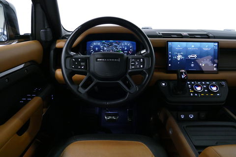 Land Rover Defender 110 2.0 P400e 110 X / Panoramadak / Elektr. verstelbare voorstoelen + memory / Matrix LED / Rondomzichtcamera / HUD / Koelkast in armleuning / Head-up / Apple Carplay - Android Auto / Stoelkoeling & verwarming / Luchtvering / Meridian Surround Sound / Ele