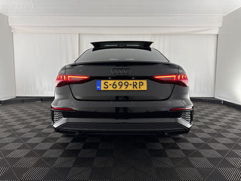 Audi A3 Limousine 35 TFSI S-Line Edition (INCL-BTW) Aut. *PANO | LEATHER-FABRIC | FULL-LED | AMBIENTLIGHT | SPORTSEATS | DIGI-COCKPIT | NAVI-FULLMAP | PRIVACYGLASS | SHIFTPADDLES | DAB+ | ADAPTIVE-CRUISE | 17"ALU*