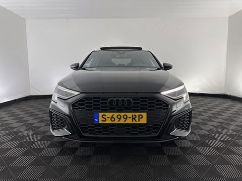 Audi A3 Limousine 35 TFSI S-Line Edition (INCL-BTW) Aut. *PANO | LEATHER-FABRIC | FULL-LED | AMBIENTLIGHT | SPORTSEATS | DIGI-COCKPIT | NAVI-FULLMAP | PRIVACYGLASS | SHIFTPADDLES | DAB+ | ADAPTIVE-CRUISE | 17"ALU*