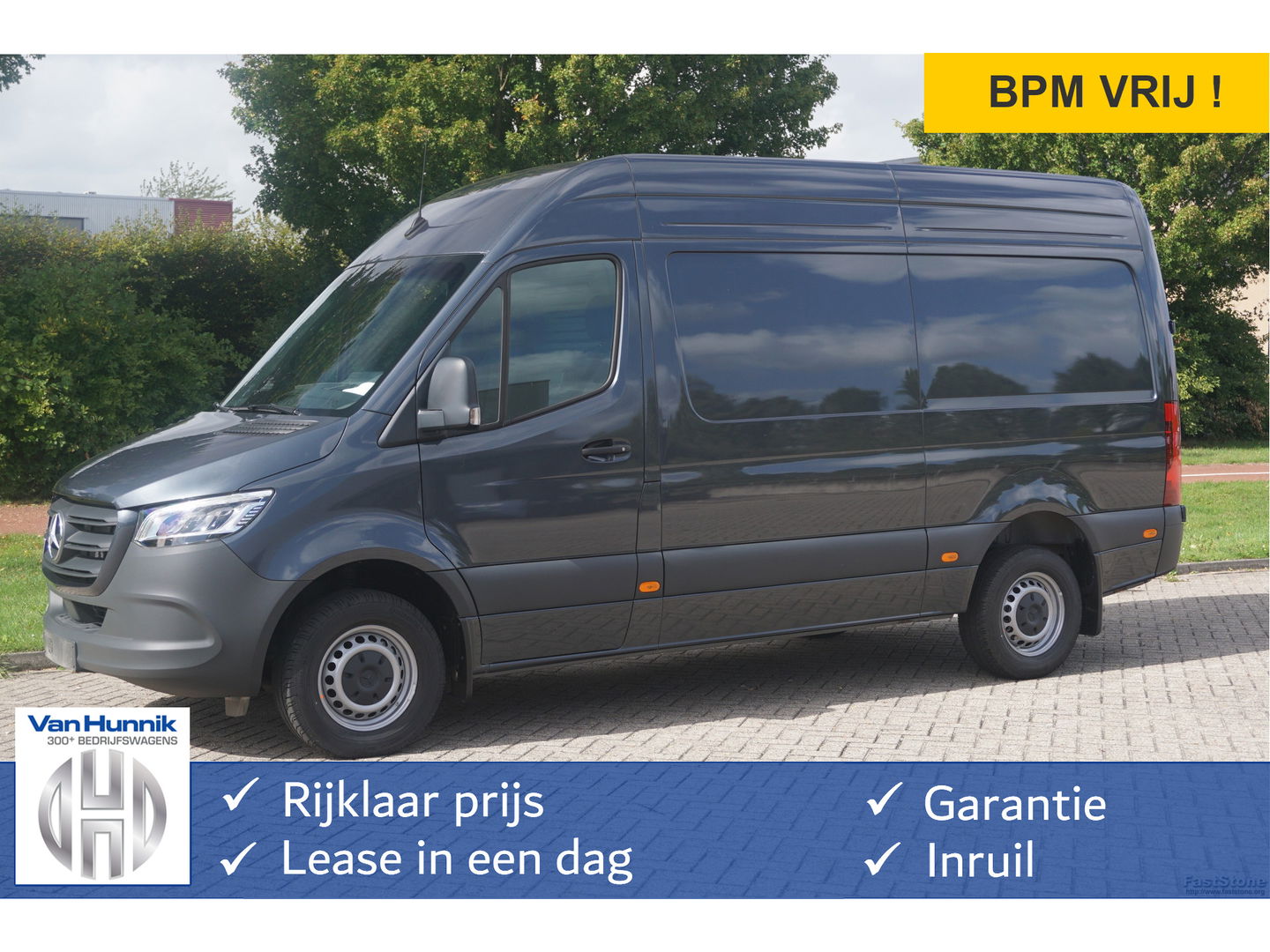 Mercedes-Benz Sprinter 317CDI Pro L2H2 BPM VRIJ!! 10.25" Mbux Cam, Gev. Stoel, 3.5T Trekgewicht, LED!! NR. A528*