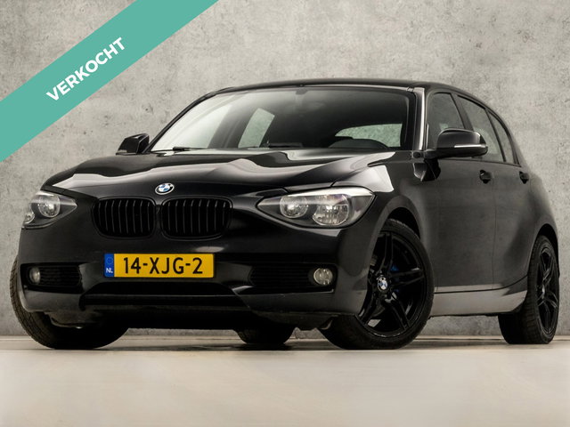 BMW 1 Serie - 118i Sport 170Pk Automaat (NAVIGATIE, CLIMATE, LM VELGEN, SPORTSTOELEN, BLUETOOTH, CRUISE, NIEUWE APK, NIEUWSTAAT)