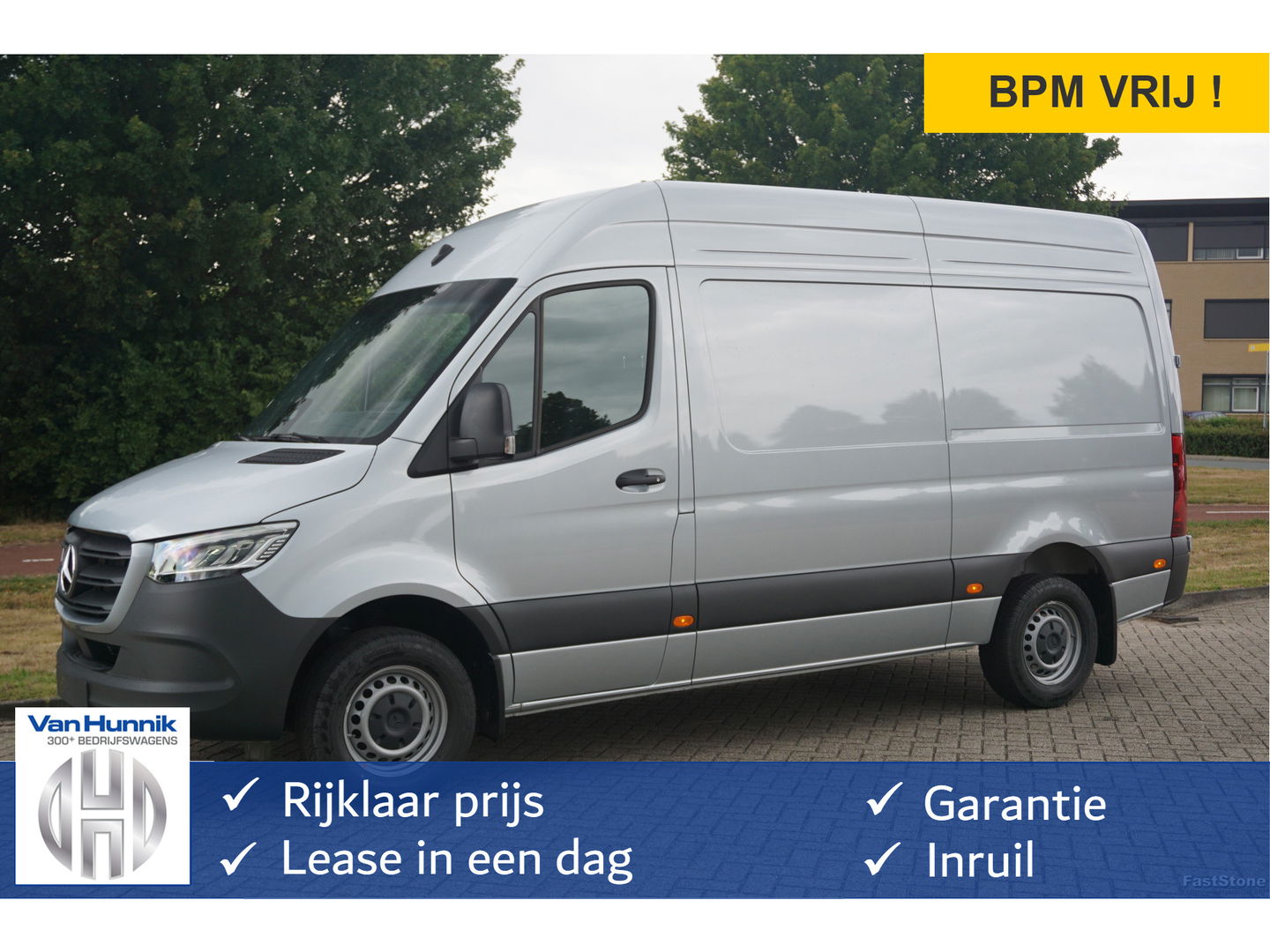 Mercedes-Benz Sprinter 317CDI Pro L2H2 BPM VRIJ!! 10.25" Mbux Cam, Gev. Stoel, 3.5T Trekgewicht, LED!! NR. A052*