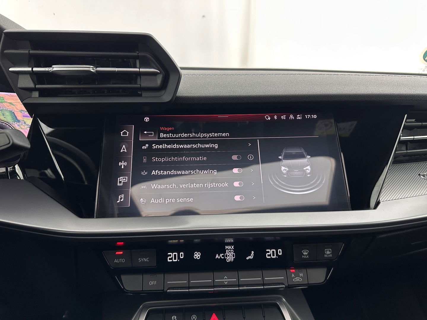 Audi A3 Limousine 35 TFSI S-Line Edition (INCL-BTW) Aut. *PANO | LEATHER-FABRIC | FULL-LED | AMBIENTLIGHT | SPORTSEATS | DIGI-COCKPIT | NAVI-FULLMAP | PRIVACYGLASS | SHIFTPADDLES | DAB+ | ADAPTIVE-CRUISE | 17"ALU*