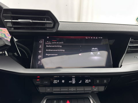 Audi A3 Limousine 35 TFSI S-Line Edition (INCL-BTW) Aut. *PANO | LEATHER-FABRIC | FULL-LED | AMBIENTLIGHT | SPORTSEATS | DIGI-COCKPIT | NAVI-FULLMAP | PRIVACYGLASS | SHIFTPADDLES | DAB+ | ADAPTIVE-CRUISE | 17"ALU*