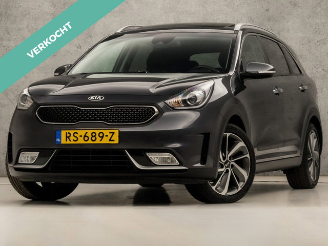Kia Niro - 1.6 GDi Hybrid Sport 142Pk Automaat (SCHUIFDAK, APPLE CARPLAY, NAVIGATIE, CAMERA, STUUR/STOELVERWARMING, SPORTSTOELEN, GETINT GLAS, XENON, NIEUWE APK, NIEUWSTAAT)