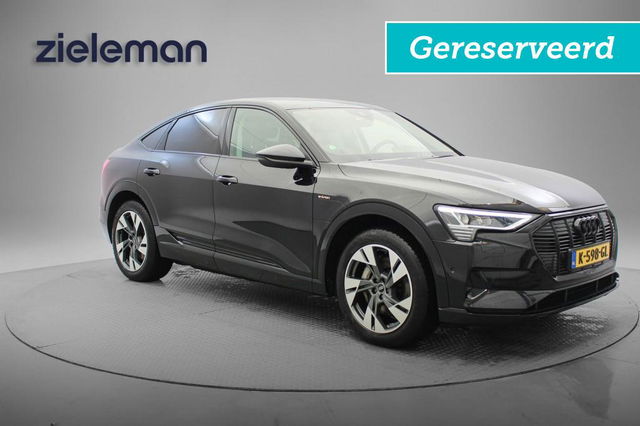 Audi e-tron - Sportback 55 quattro Business edition 95 kWh Blackline - Navi, Cruise, Clima, Memory, SOH 88% GERESERVEERD!!!