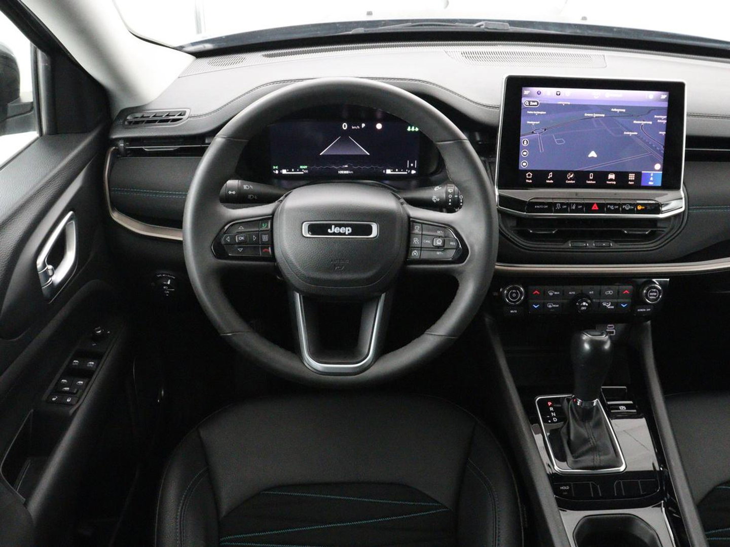 Jeep Compass 1.5T e-Hybrid Limited | 360 Camera | Adaptive cruise | Alpine Sound | Half leder | Carplay | Navigatie | Keyless | Dodehoek detectie | Full LED | Climate control | Bluetooth