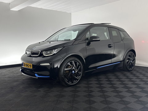 BMW i3 S 120Ah 42 kWh [ 3-Fase-11kW ] *ACCUCEL-DEFECT / RANGE 151KM* *HEAT-PUMP | PANO | ADAPTIVE-CRUISE | LEATHER-FABRIC | FULL-LED | HARMAN/KARDON | HEATED-COMFORTSEATS | NAVI-FULLMAP | DAB+ | ECC | PDC | 18''ALU*