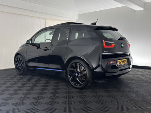 BMW i3 S 120Ah 42 kWh [ 3-Fase-11kW ] *ACCUCEL-DEFECT / RANGE 151KM* *HEAT-PUMP | PANO | ADAPTIVE-CRUISE | LEATHER-FABRIC | FULL-LED | HARMAN/KARDON | HEATED-COMFORTSEATS | NAVI-FULLMAP | DAB+ | ECC | PDC | 18''ALU*