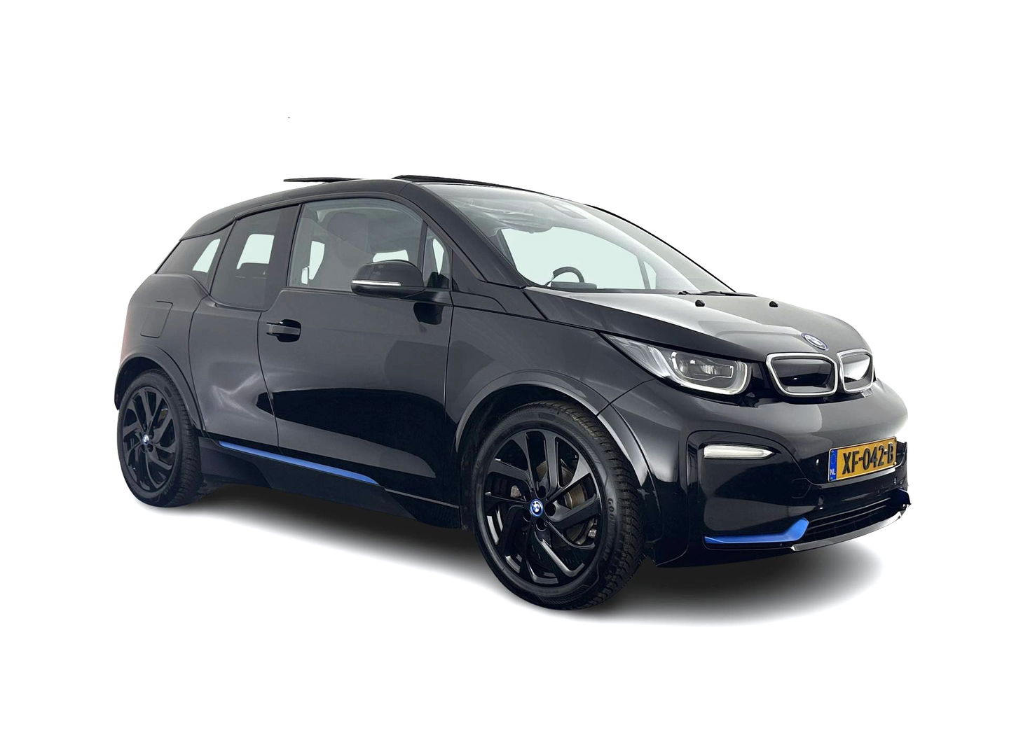 BMW i3 S 120Ah 42 kWh [ 3-Fase-11kW ] *ACCUCEL-DEFECT / RANGE 151KM* *HEAT-PUMP | PANO | ADAPTIVE-CRUISE | LEATHER-FABRIC | FULL-LED | HARMAN/KARDON | HEATED-COMFORTSEATS | NAVI-FULLMAP | DAB+ | ECC | PDC | 18''ALU*