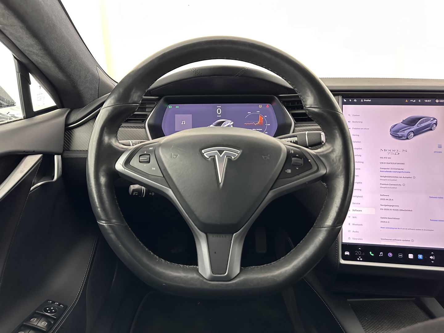 Tesla Model S 75D Base [ 3-Fase-17kW ] {SOH-85%} (INCL-BTW) Aut. *PANO-WINDOW | LEATHER | CCS-FASTLOADER | FULL-LED | NAVI-FULLMAP | KEYLESS | MEMORY-PACK | HEATED-COMFORTSEATS | DIGI-COCKPIT | CARBON-INLAY | AUTO-PILOT |  19"ALU*