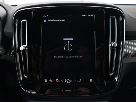 Volvo XC40 Recharge P8 AWD R Design | Stoel & stuurverwarming | Harman/Kardon | Adaptive cruise | Carplay | Navigatie | Keyless | Leder/Alcantara | Parkeerhulp | Full LED